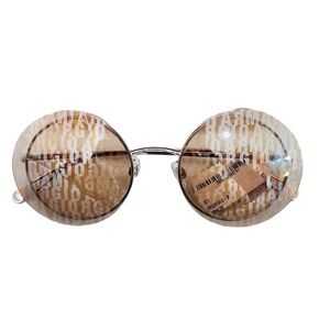 Georgia Armani Mirrored Logo Round Sunglasses